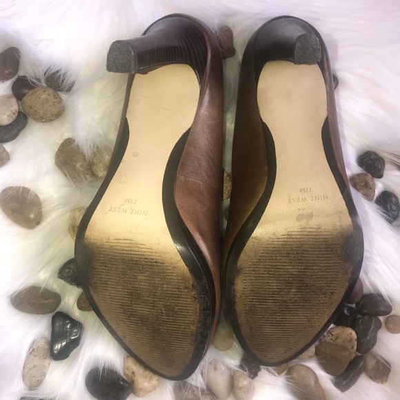 Nine West ‘Francisco’ Peep Toe Heels - Picture 7 of 8